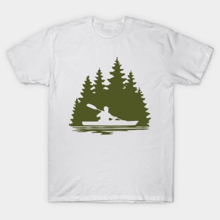 Man Kayaking Scene T-Shirt